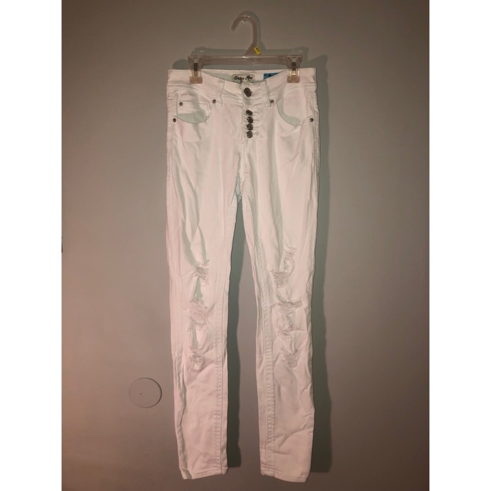 Ripped White Jeans